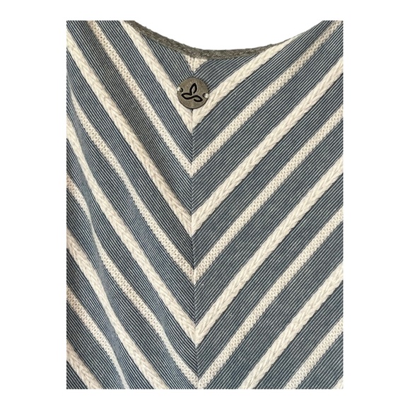 PrAna Stripe Halter Tank Dress Chambray Blue White Nautical Dress W/ Rope Straps - Picture 6 of 6